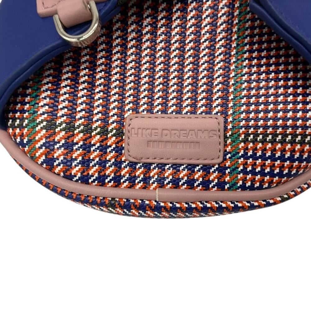 Like Dreams Plaid Convertible Belt Bag Crossbody Fanny Pack Multicolor One Size - Picture 4 of 12